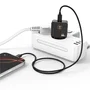 Tech One Tech Cargador de Pared GaN 20W con Cable USB-C TEC2223 Negro